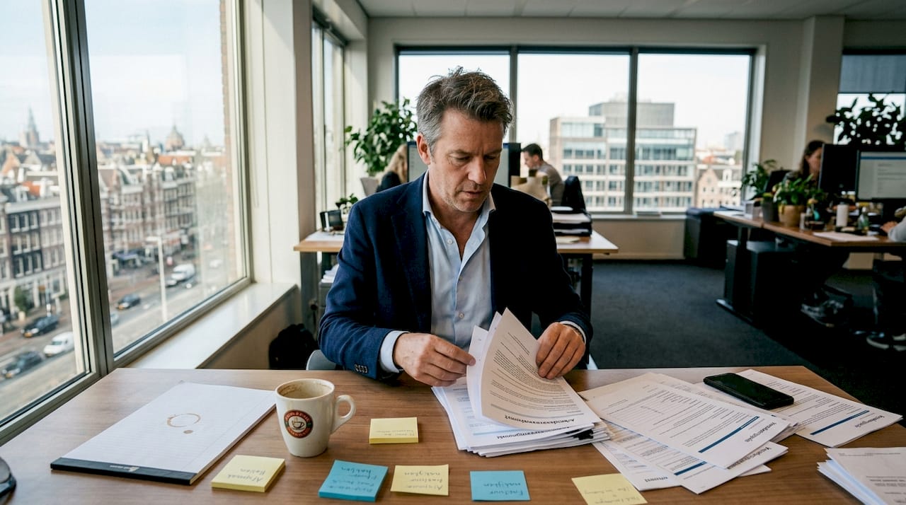 Ondernemer treft voorbereidingen voor personeelsverzekering