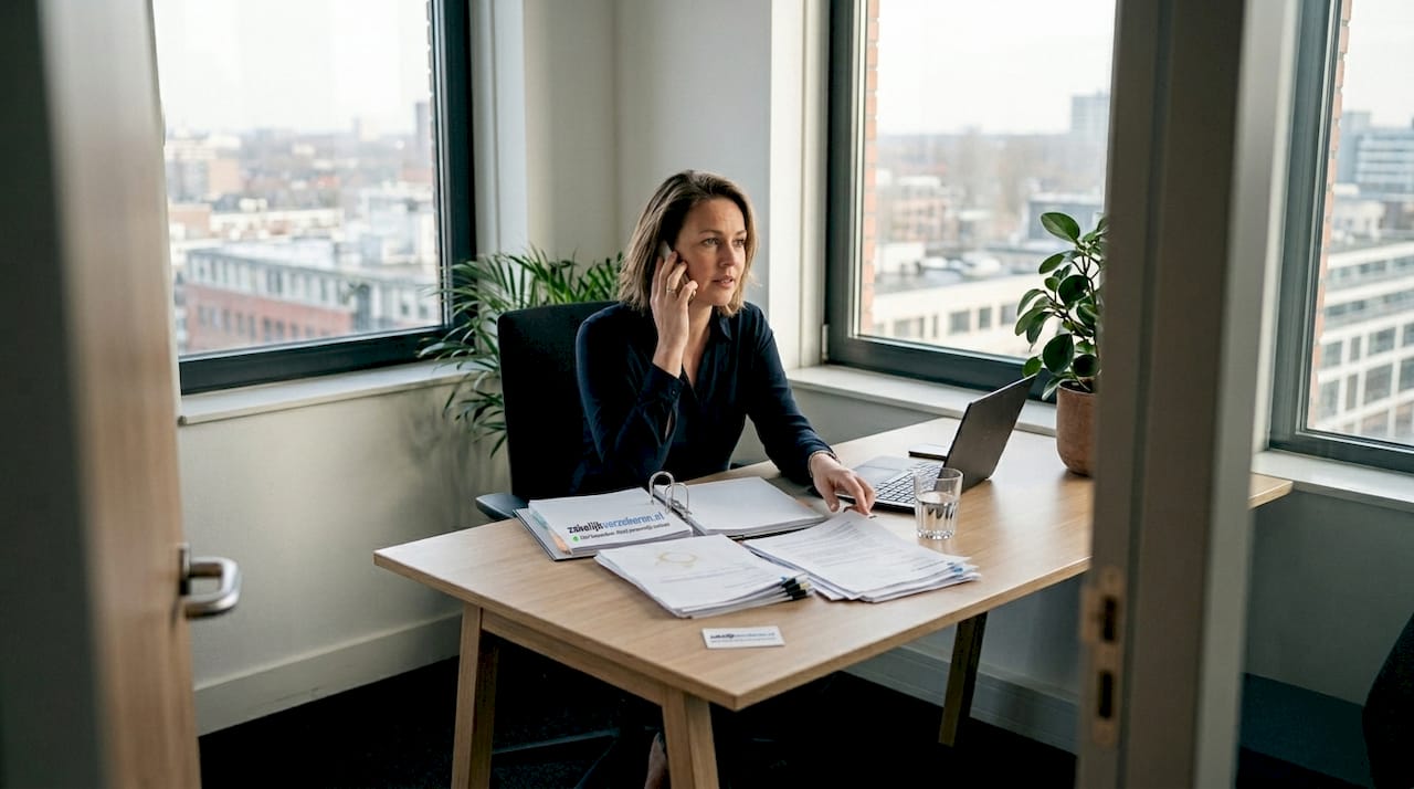 Ondernemer neemt telefonisch contact op voor juridisch advies over zijn bedrijf