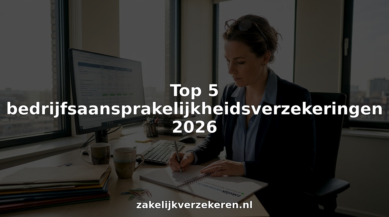 Een verzekeringsadviseur die de aansprakelijkheidsverzekeringen van bedrijven onder de loep neemt.