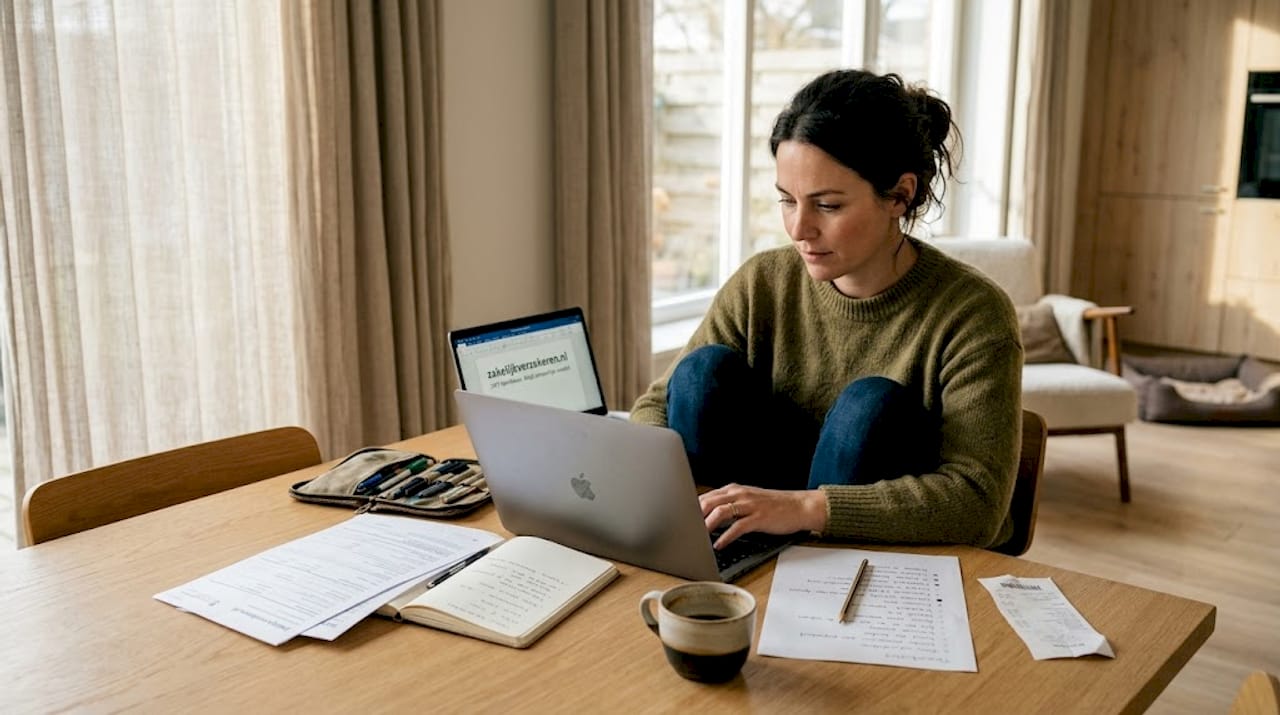 Ondernemer vergelijkt op zijn gemak zakelijke verzekeringen vanuit huis
