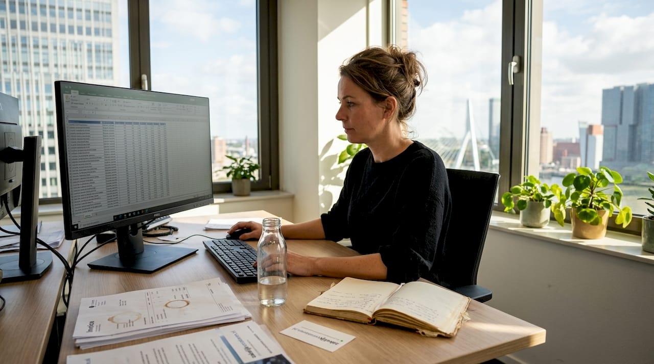 Een ondernemer brengt de risico’s op de werkvloer in kaart.