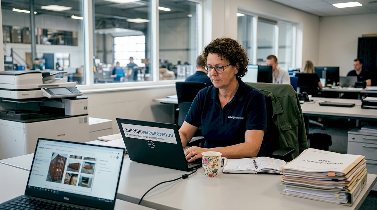 Een logistiek medewerker heeft schade aan een bureaumeubel op kantoor gemeld.
