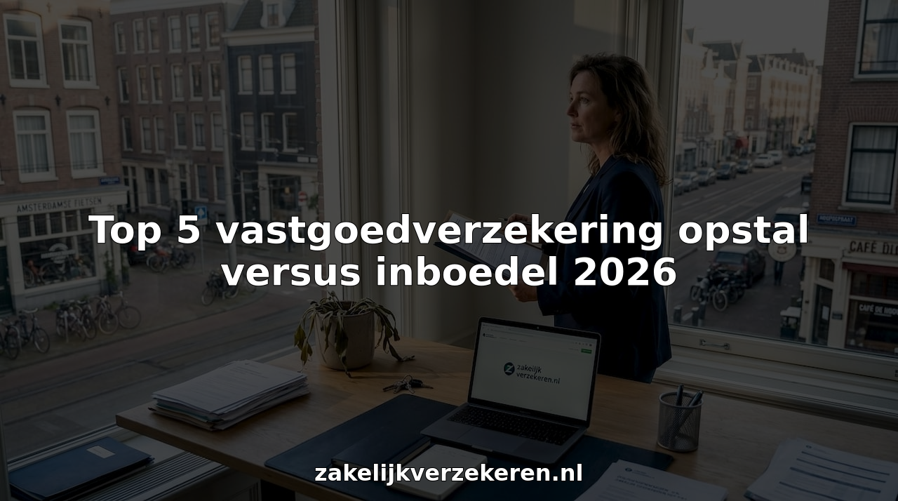 Ondernemer verdiept zich in vastgoedverzekering op kantoor