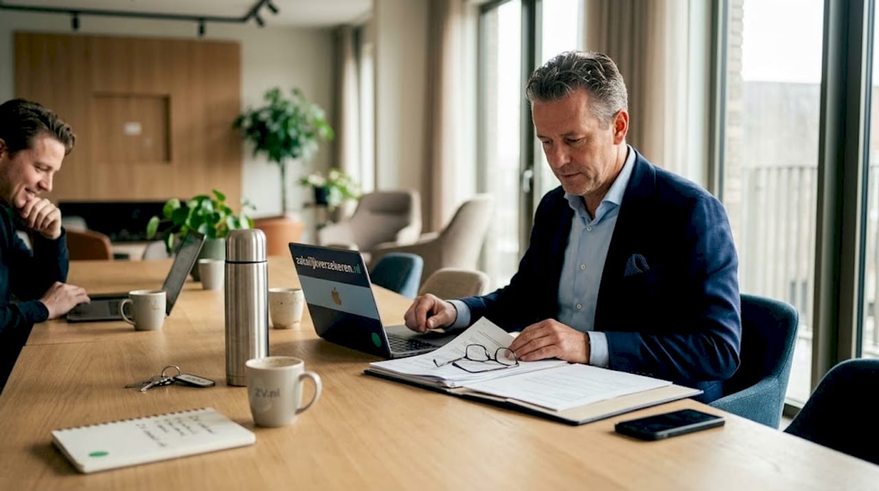 Tijdens de VvE-vergadering staat het bespreken van de verzekeringsdocumenten voor het appartement centraal.