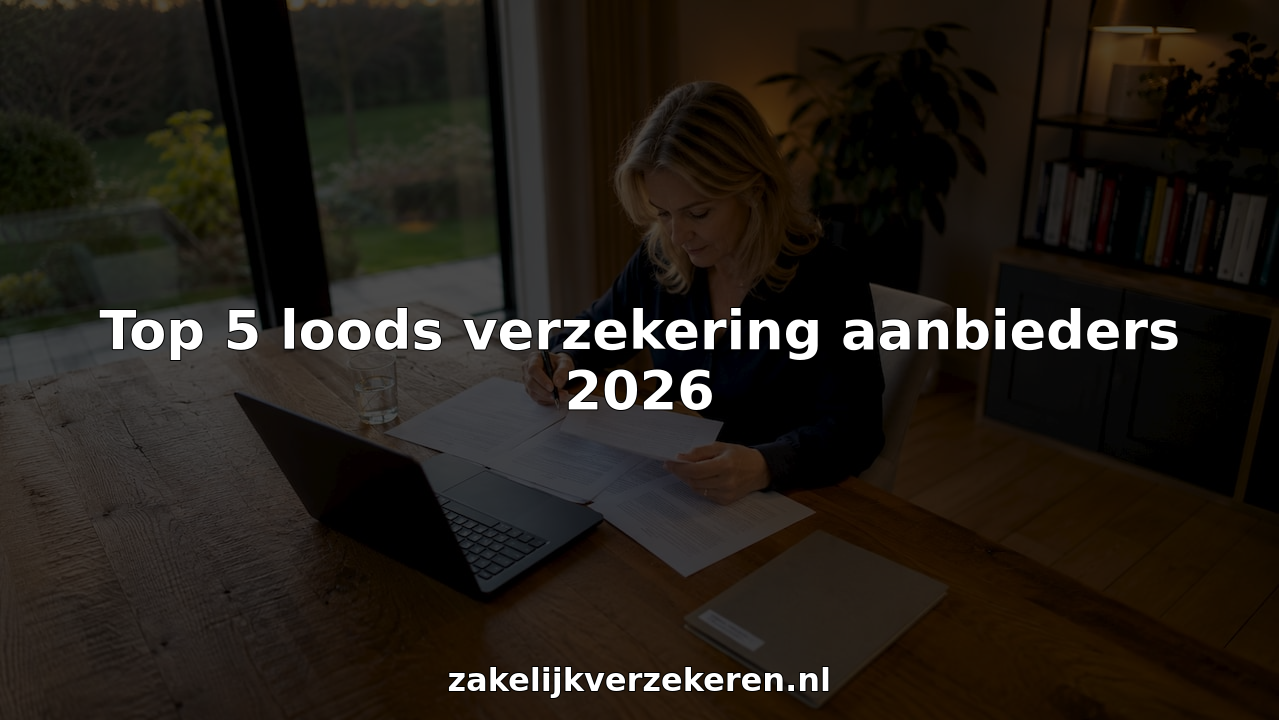 Top 5 loods verzekering aanbieders 2026