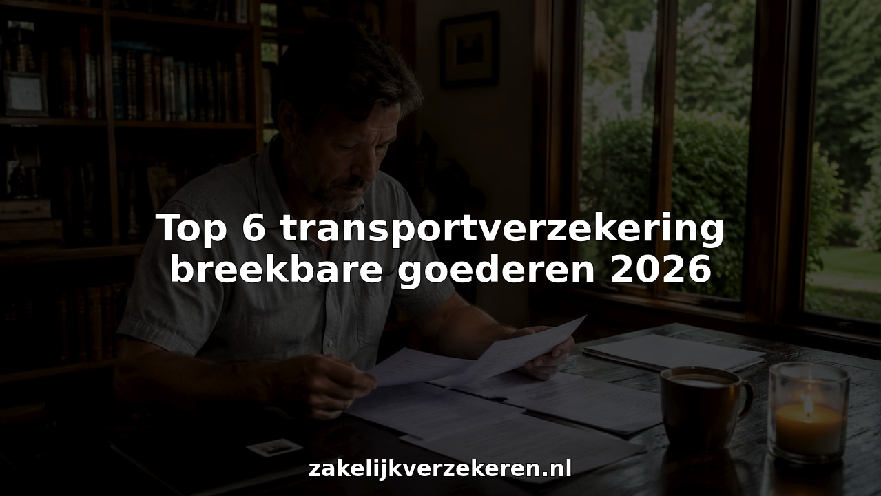 Top 6 transportverzekering breekbare goederen 2026