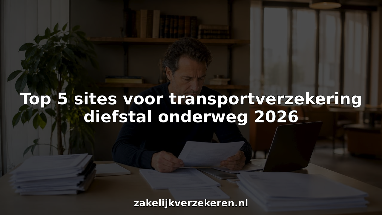 Top 5 sites voor transportverzekering diefstal onderweg 2026