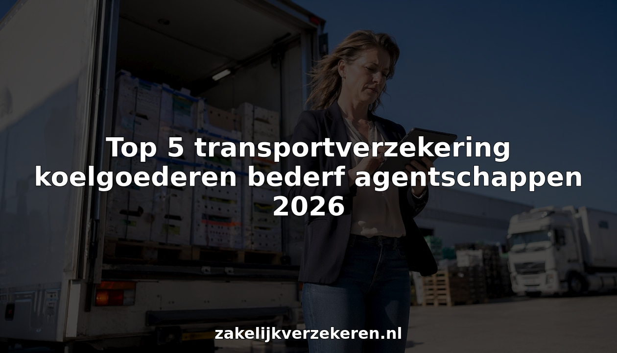 Top 5 transportverzekering koelgoederen bederf agentschappen 2026