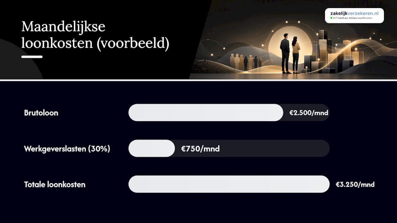 Overzicht van de verschillende kostenposten van een werknemer