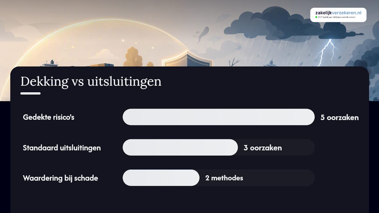 Overzicht van wat wel en niet gedekt is bij goedereninverzekering