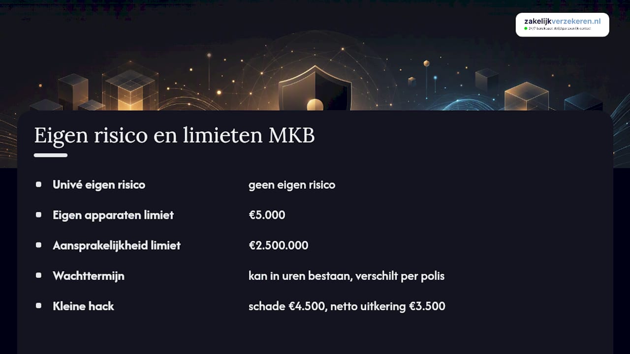 Overzicht van eigen risico’s bij cyberverzekeringen voor het Nederlandse mkb