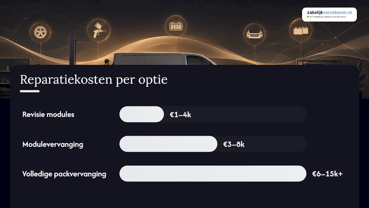 Reparatieopties: revisie, modulevervanging of volledig pakket vervangen? — overview diagram
