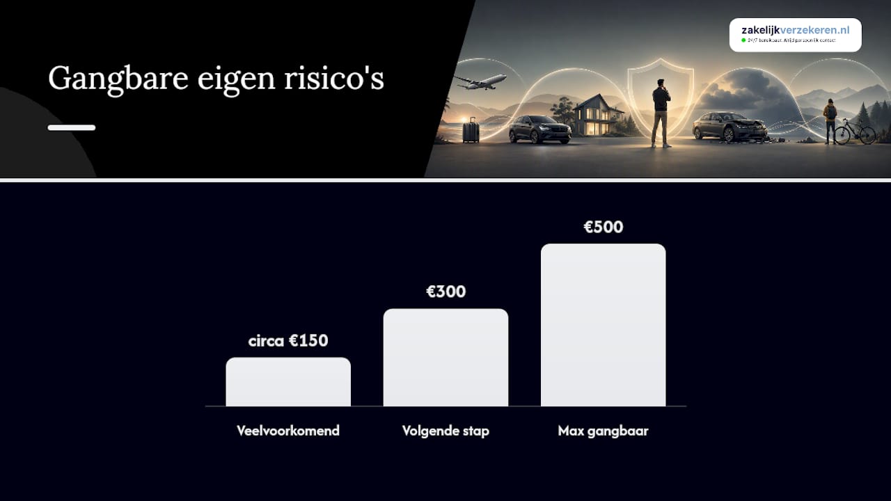 Hoe hoog is het eigen risico en wat levert verhogen op? — overview diagram
