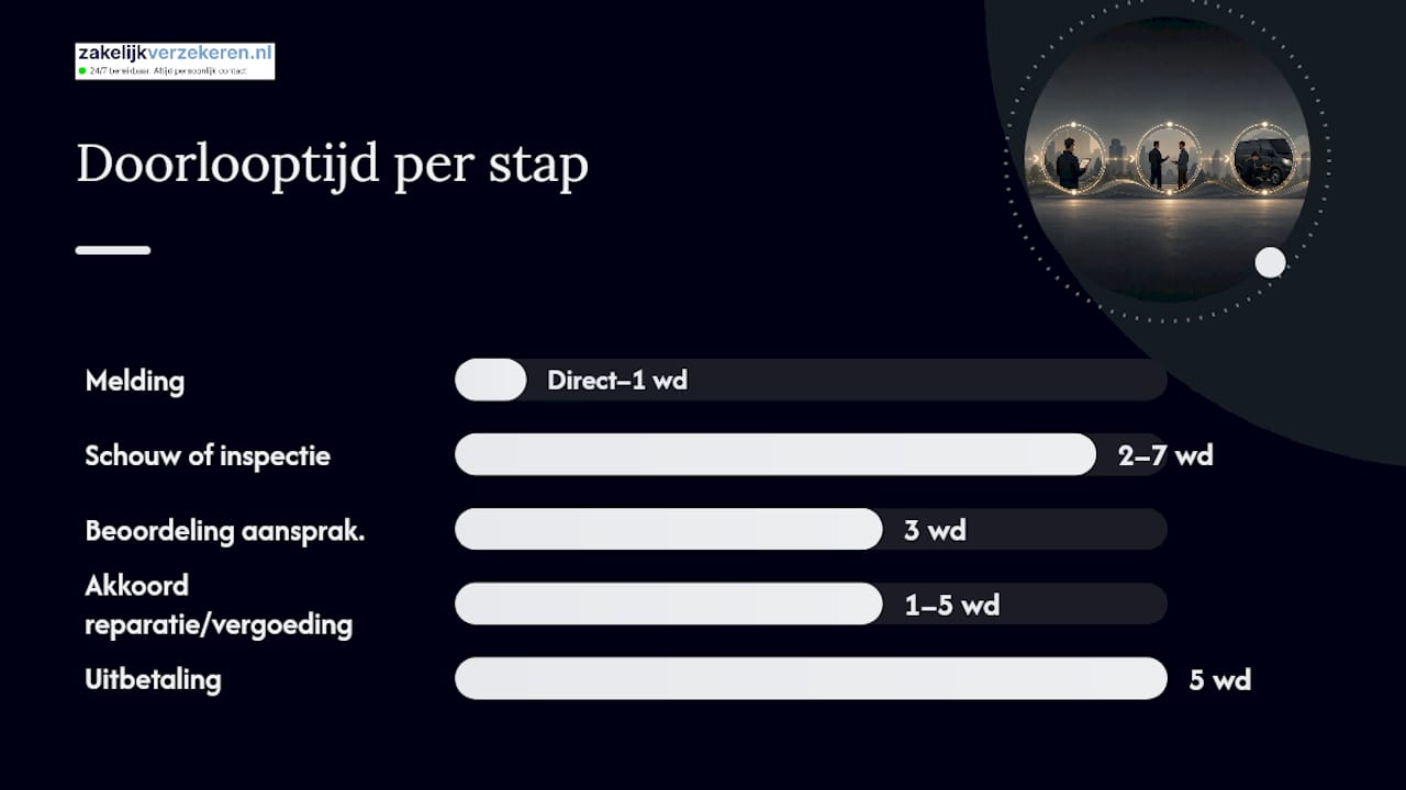 Stappenplan voor het afhandelen van schade aan een bedrijfsvoertuig