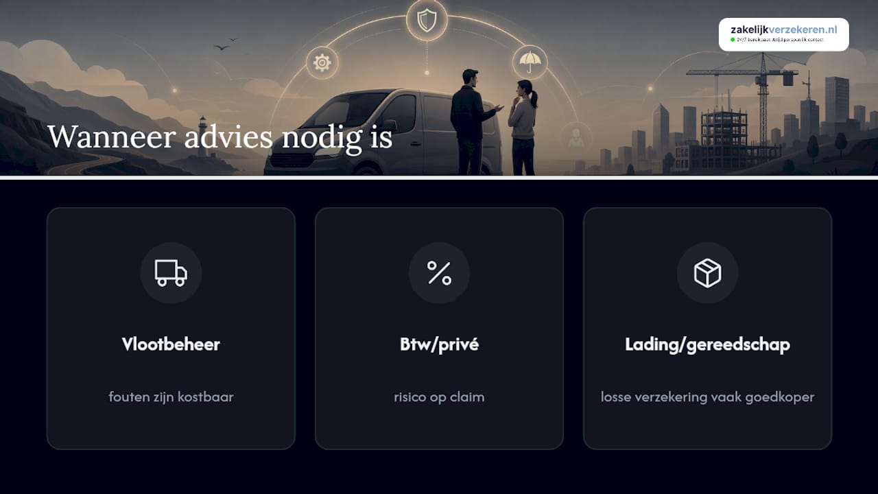 Wanneer is professioneel advies onmisbaar? — overview diagram