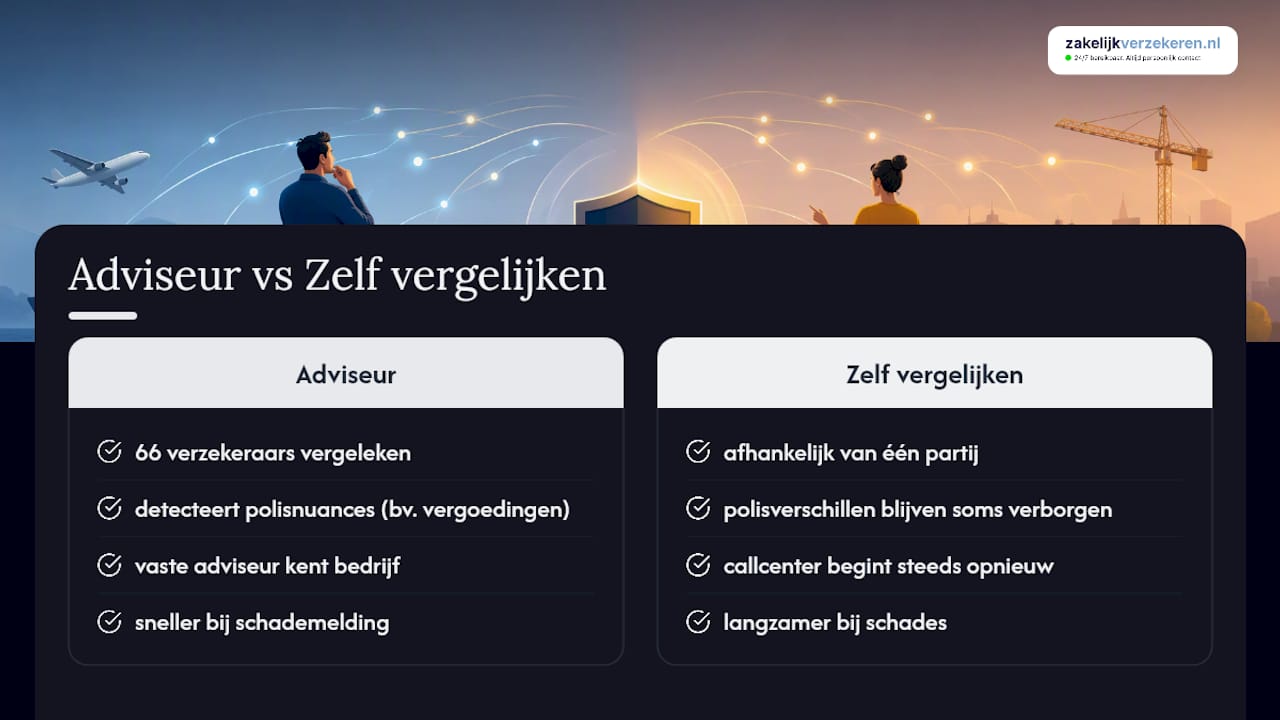 Waarom onafhankelijk advies vaak slimmer is dan zelf vergelijken — overview diagram