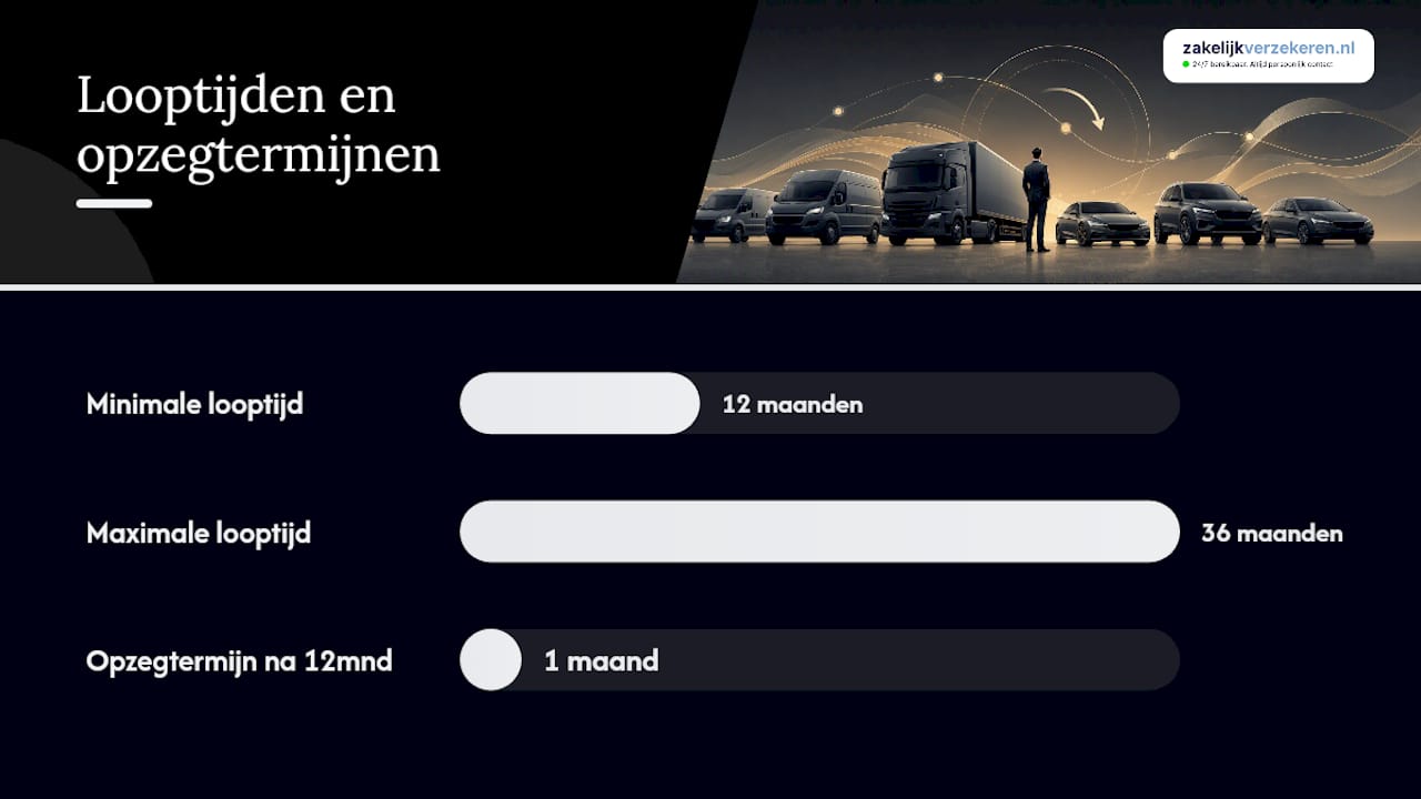 Tijdlijn van zakelijke verzekeringsperiodes