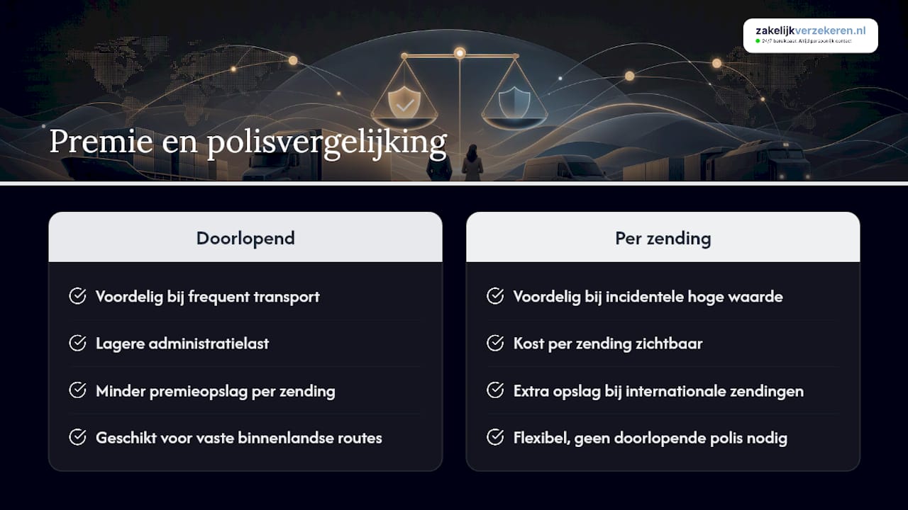 Factoren die de premie van een transportverzekering beïnvloeden
