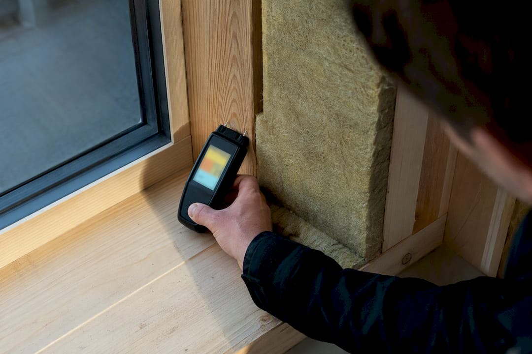 Vochtmeting bij houten bouwconstructie
