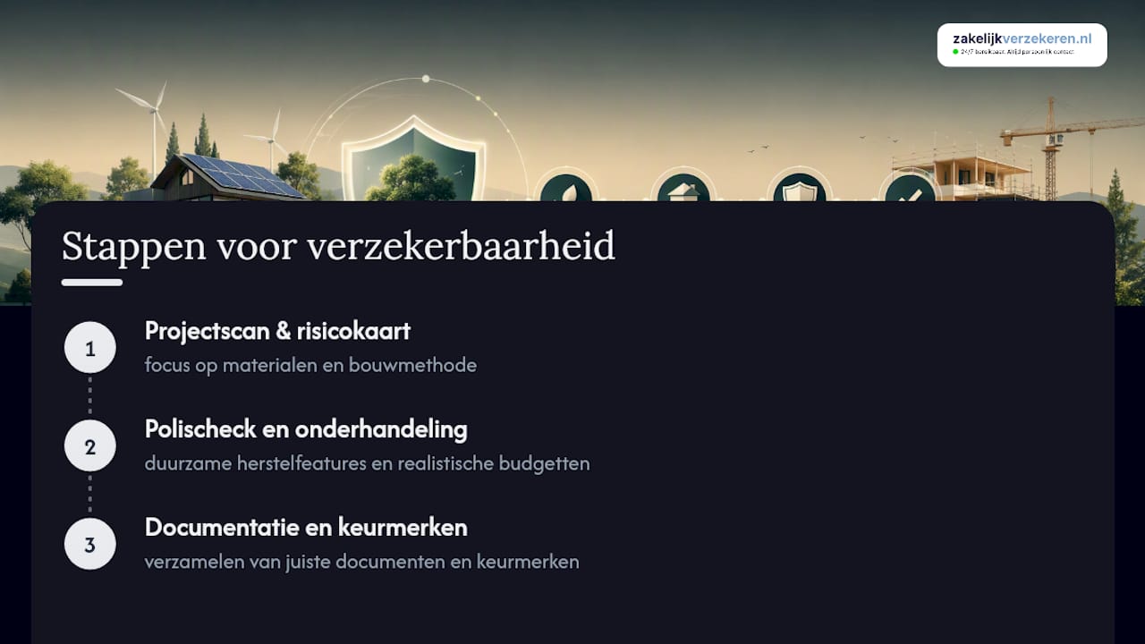 Drie stappen naar een verzekerbaar bouwproject
