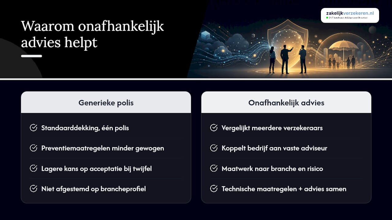 Waarom onafhankelijk advies het verschil maakt — overview diagram