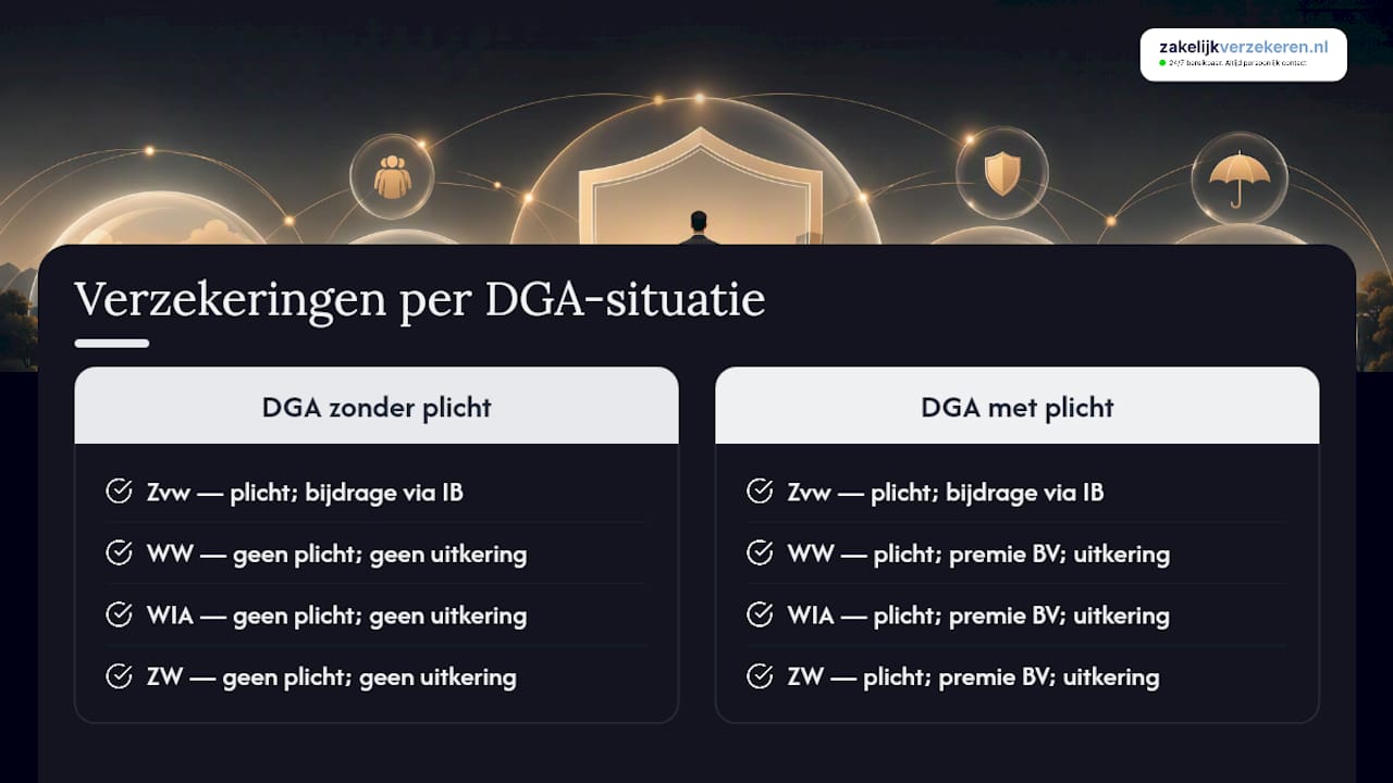 Overzicht van sociale verzekeringen voor DGA's