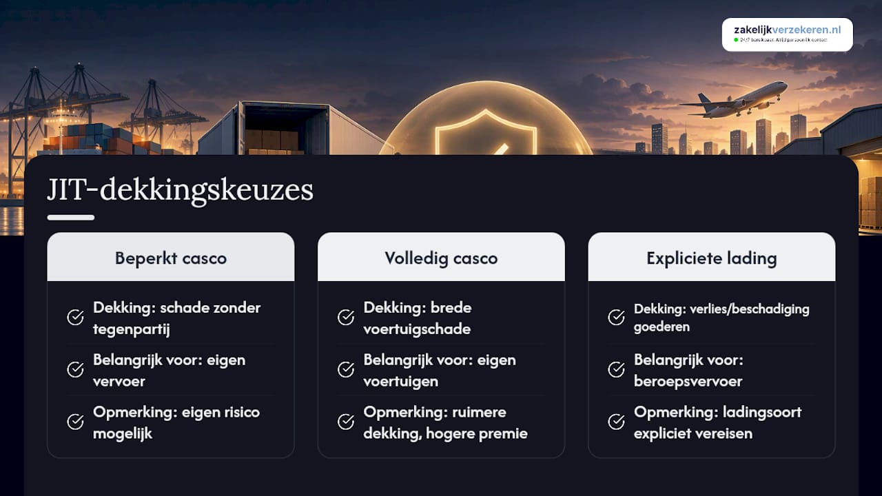 Overzicht van voertuig- en ladingverzekering