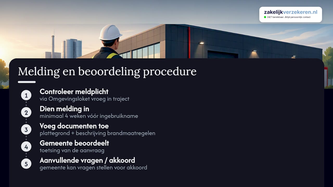Stappen voor het melden van brandveiligheid