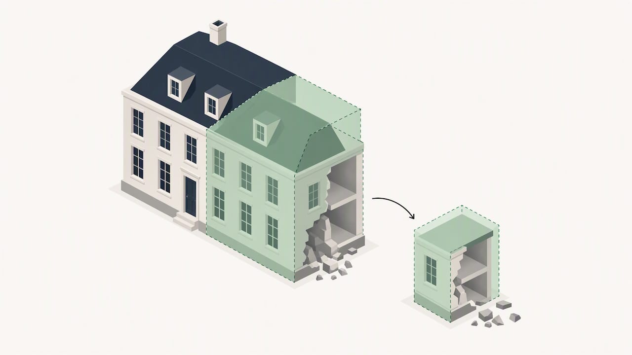 Voorbeeld van gedeeltelijke vergoeding bij onderverzekering