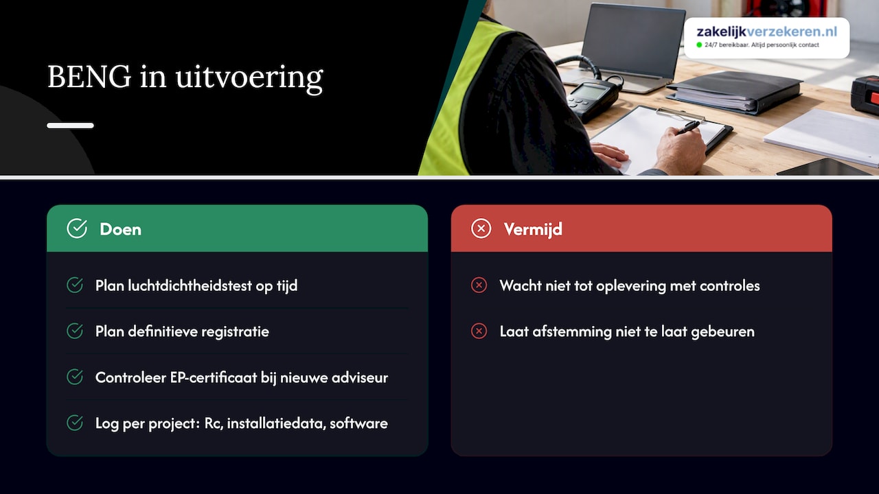 Wat betekent BENG voor uw dagelijkse uitvoeringsproces? — overview diagram