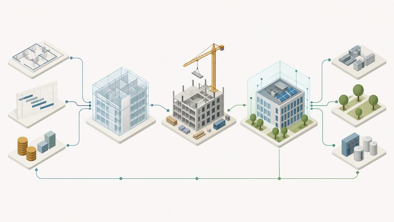 BIM-model gekoppeld aan gebouwbeheer