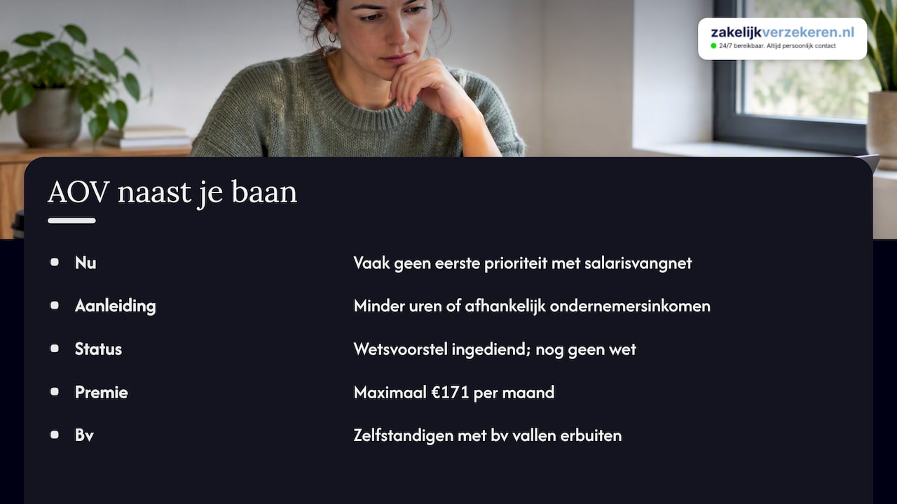 Arbeidsongeschiktheid: nu nog vrij, straks misschien verplicht — overview diagram